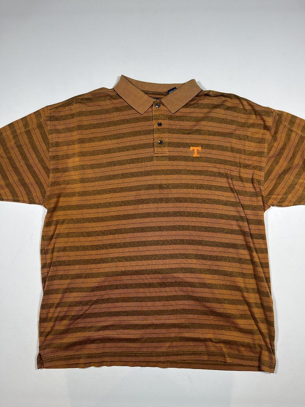 Tennessee Volunteers Polo Shirt Mens XL Brown NCAA Football Crable Sportswear